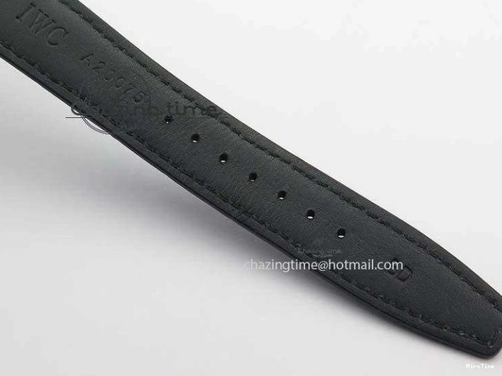 MIROTIME 0715 UrbanStyle Portuguese IW371446 ZF 1:1 Best Edition SS White Dial Blue Markers On Blue Leather Strap  A79350 V 7270